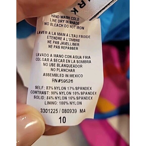 Trina Turk Rio Off Shoulder Ruffle Swimsuit One Piece Size 10 - Picture 9 of 9